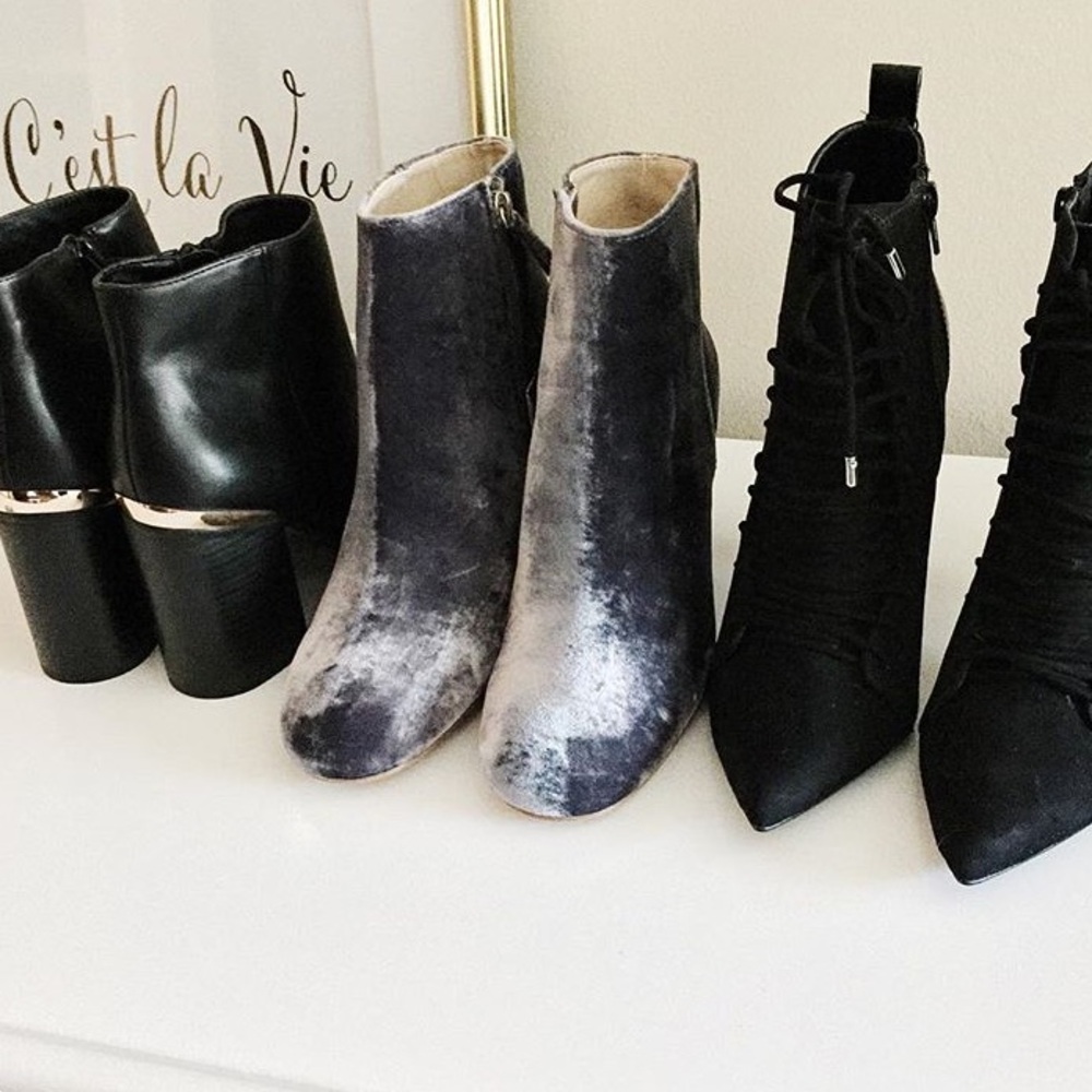 Velvet Booties